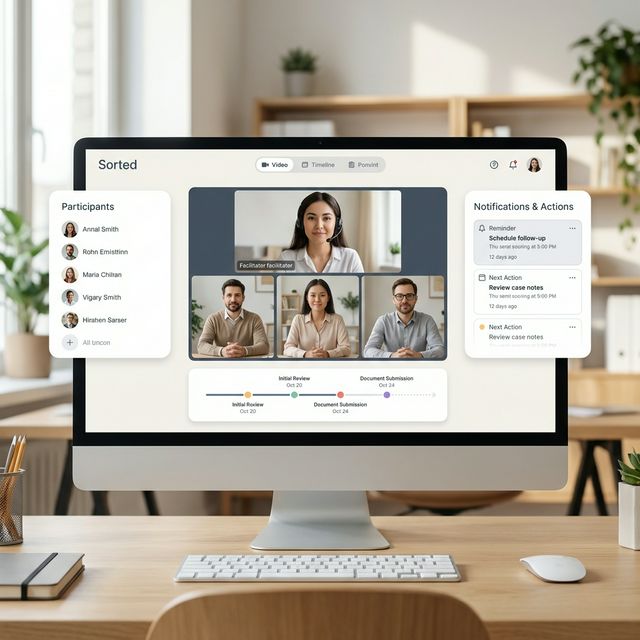 Multiple parties collaborating on a case call
